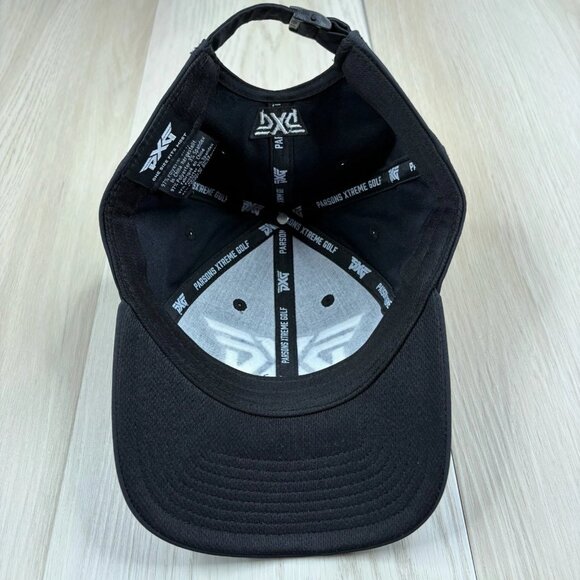 PXG Mens Black Classic Logo Embroidered Adjustable Breathable Golf Hat One Size - Picture 6 of 8
